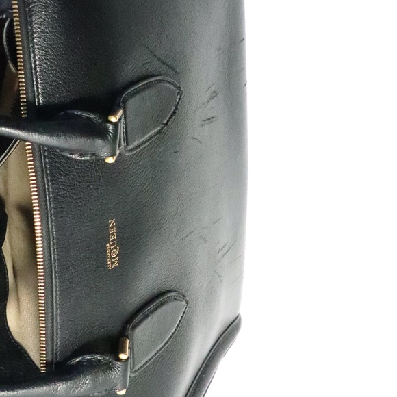 Alexander McQueen black zip-up 'Heroine' satchel/tote - Picture 15 of 15